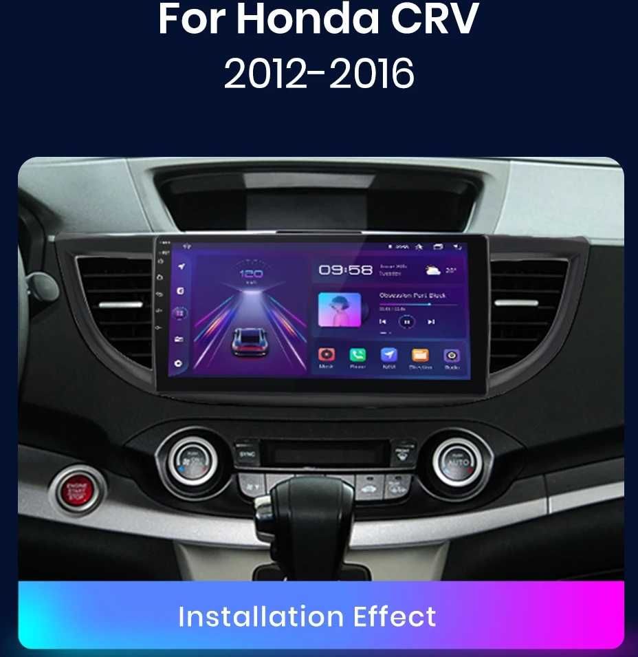 Мултимедия Двоен дин за HONDA CRV Навигация плеър с Android CR-V