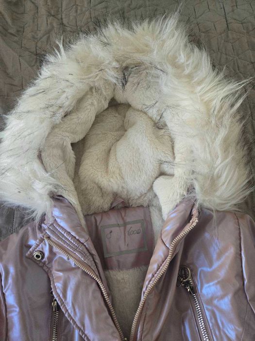 Розово детско яке