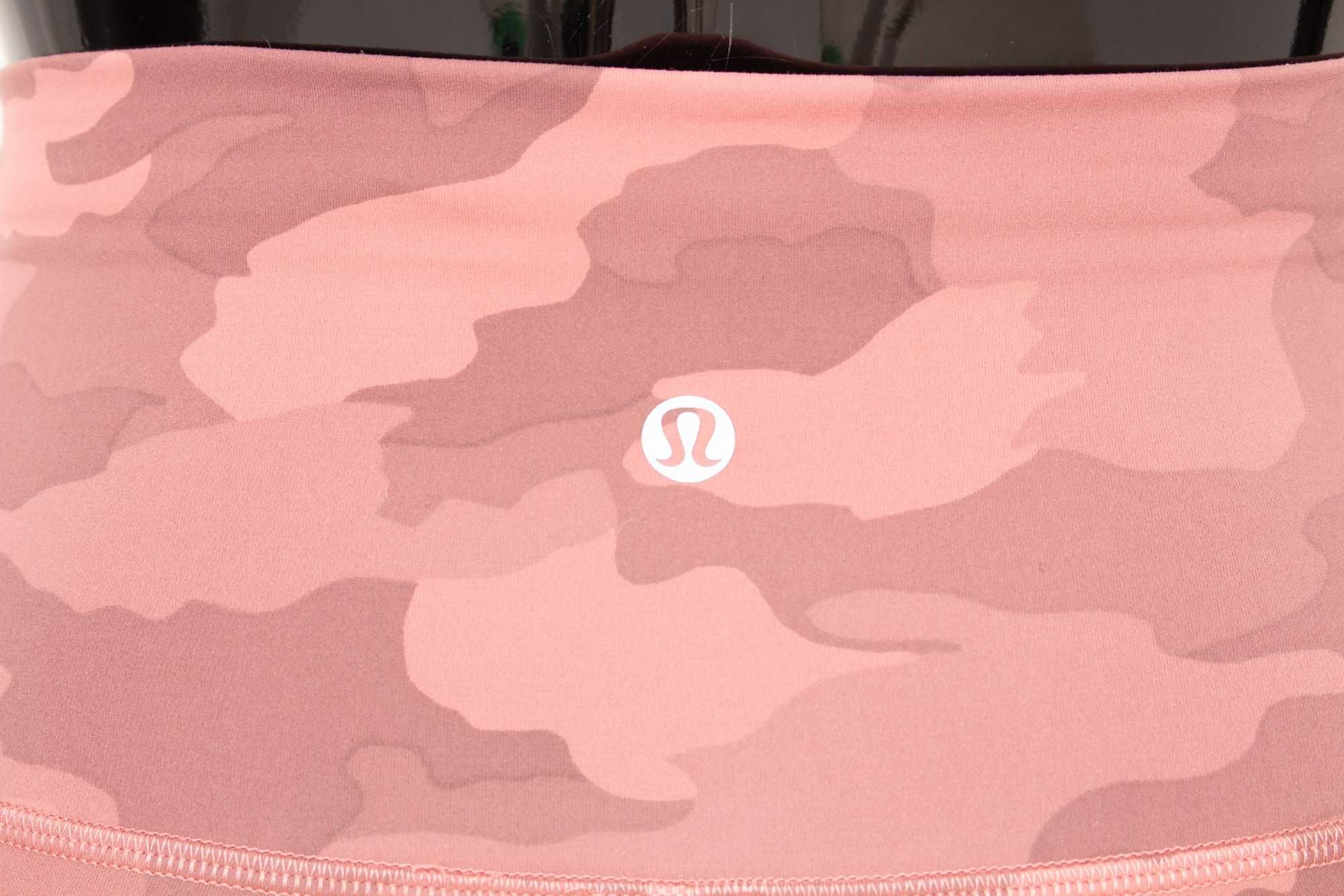 Lululemon Wunder Under оригинален клин розов камофлаж висока талия S