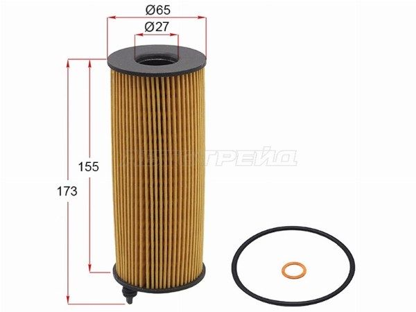 Фильтр масляный (картридж) BMW X1 E84/X3 E83/X5 E70/X6 E71 DIESEL Bmw