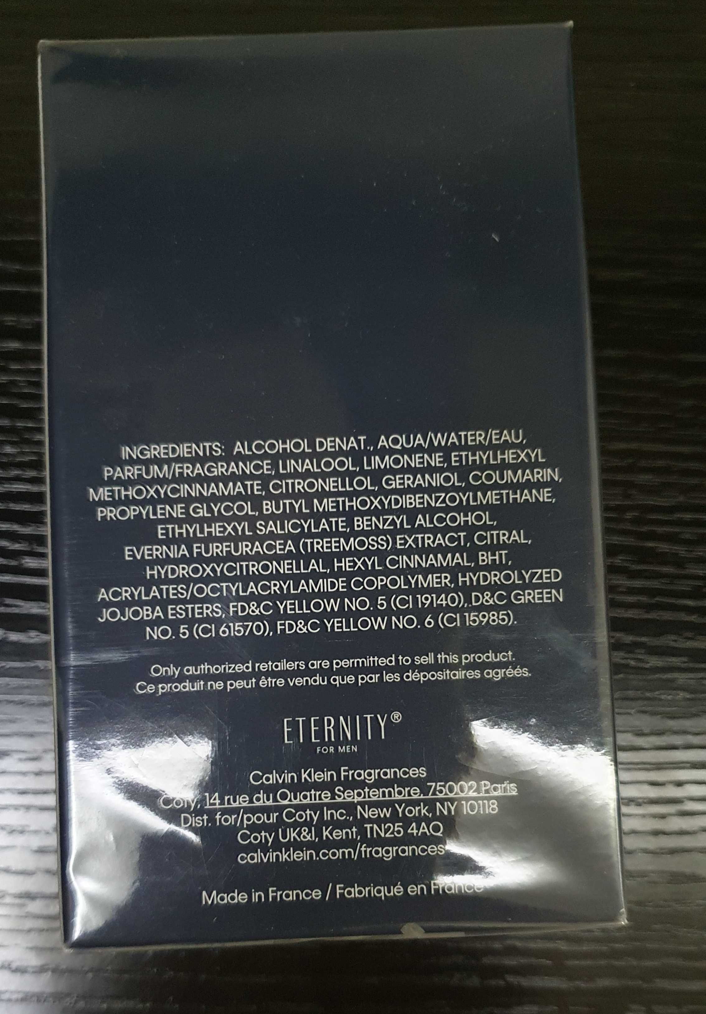 Eternity Calvin Klein EDT парфюм (тоал.вода) 100мл