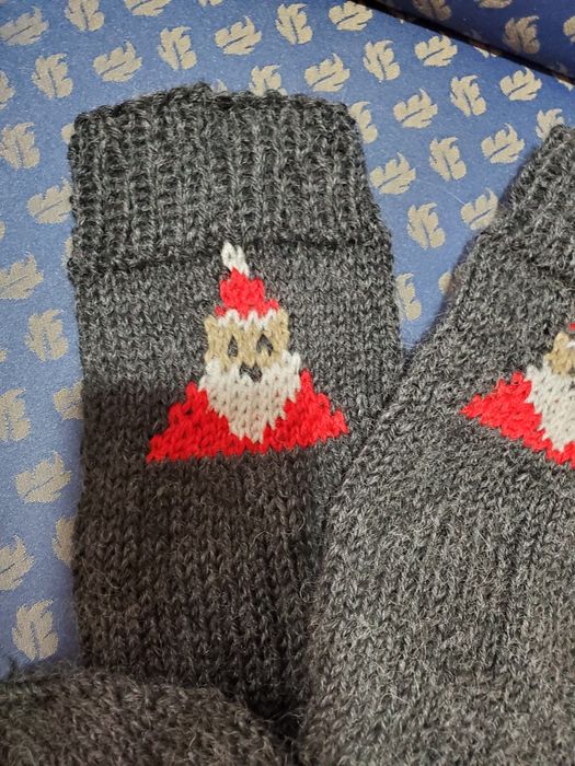 Ръчно плетени мъжки чорапи от вълна' размер 45