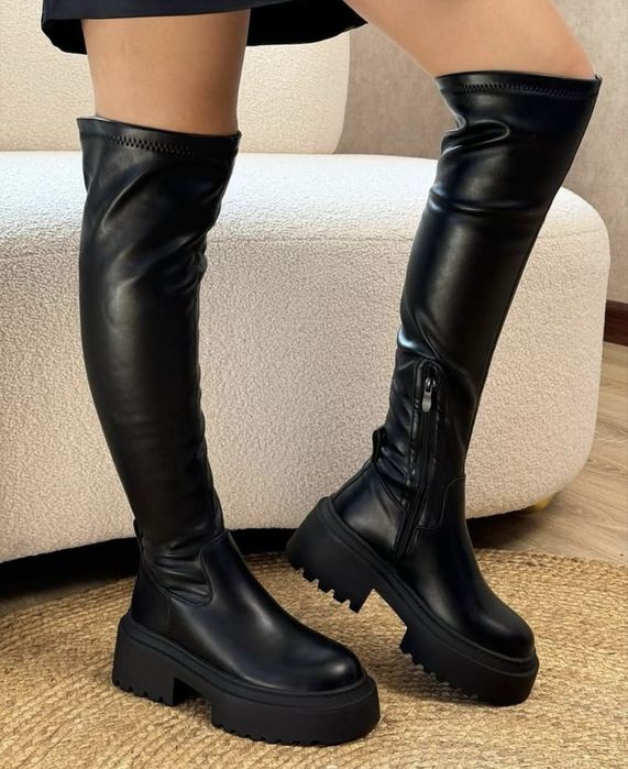 Ботфорты черные