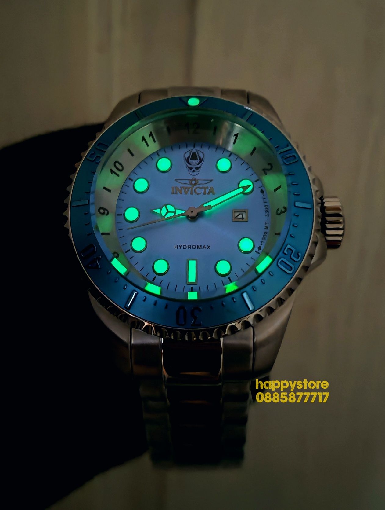 часовник INVICTA Hydromax Blue 52 mm, Инвикта нов