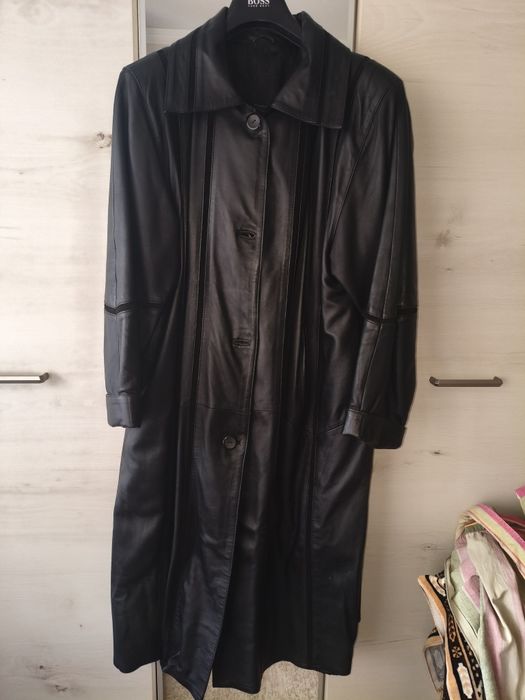 Плащ кожаный, 56 размера