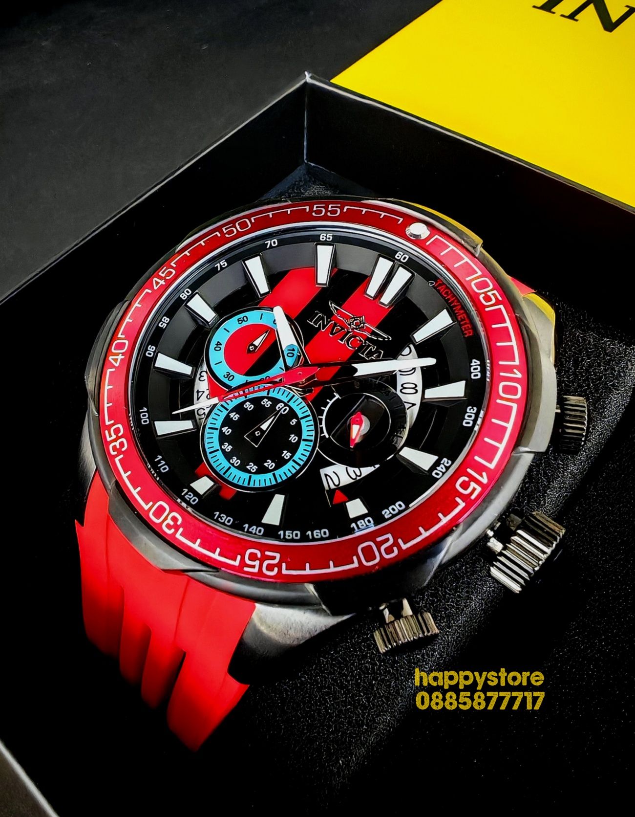 INVICTA Racing Red 50 mm, Инвикта нов ръчен часовник