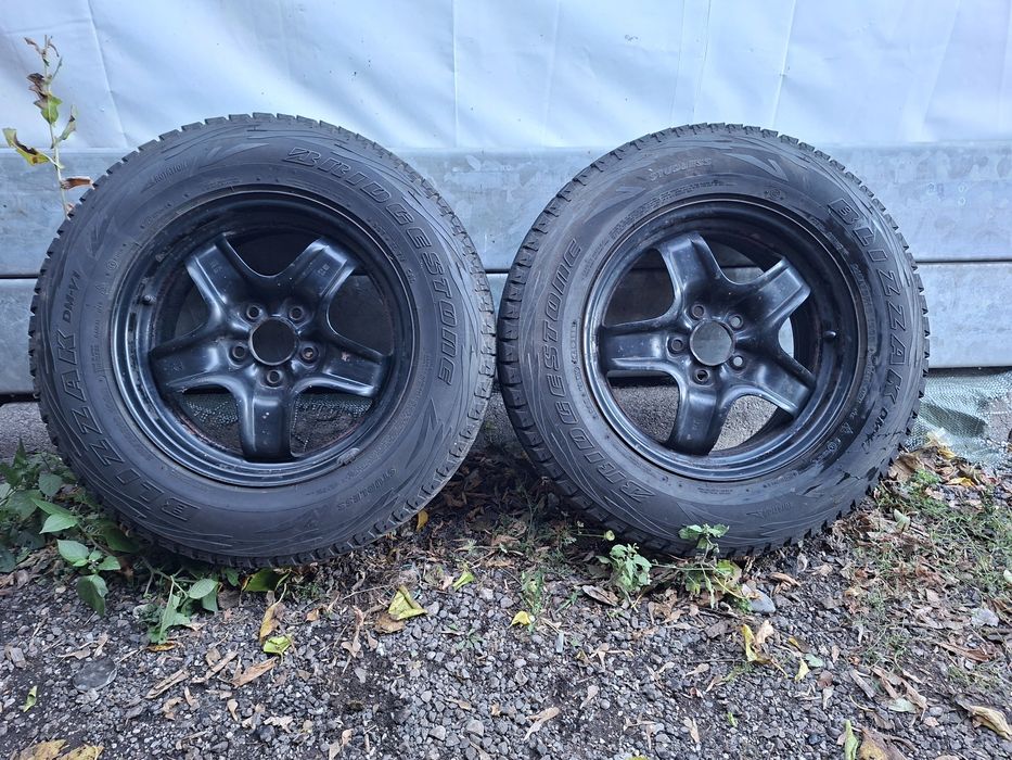 2 jante structurate GM r16, 5x110, cu anvelope iarna  215 70 r16
