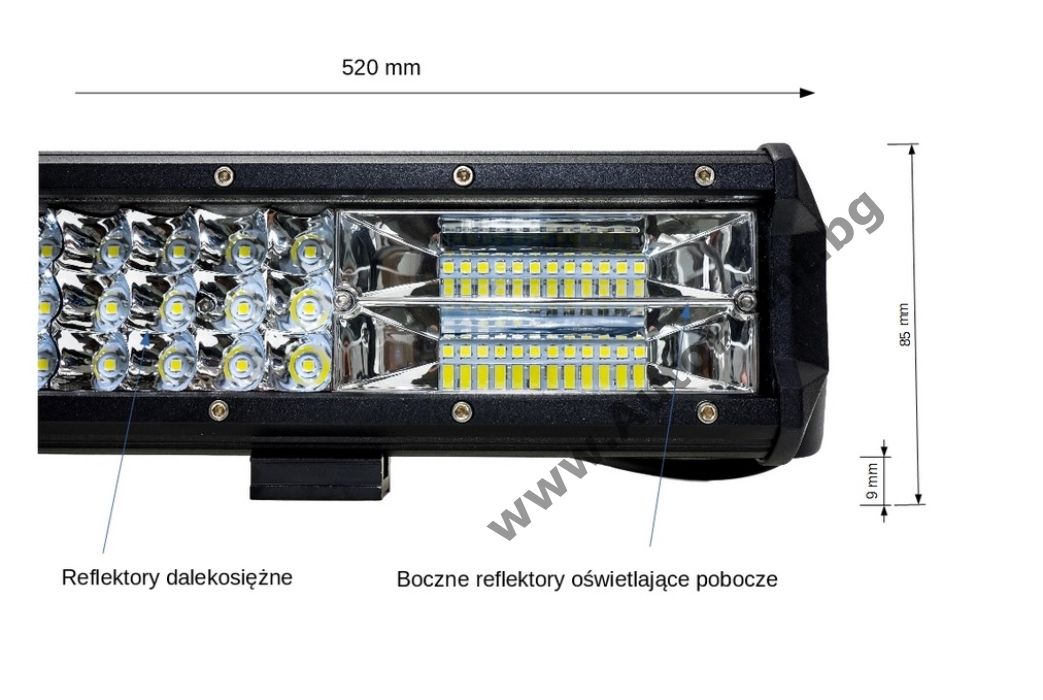 LED BAR 52см 288W