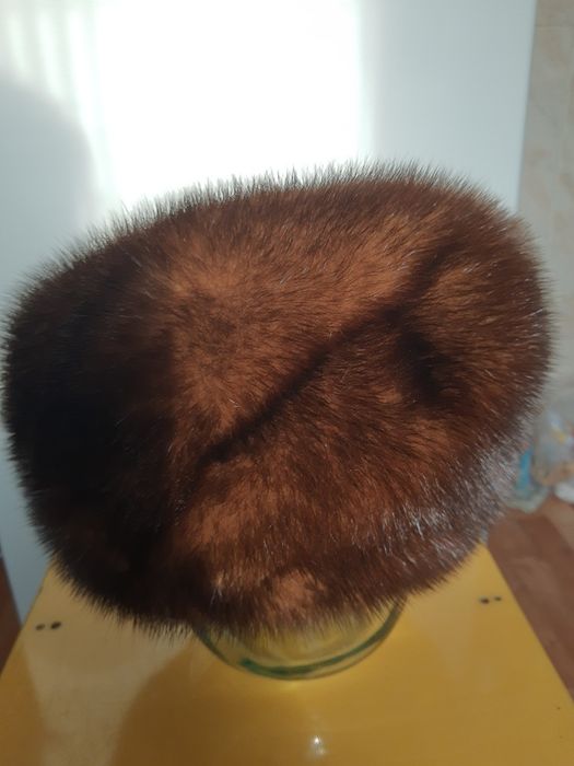Шапка норковая высокая