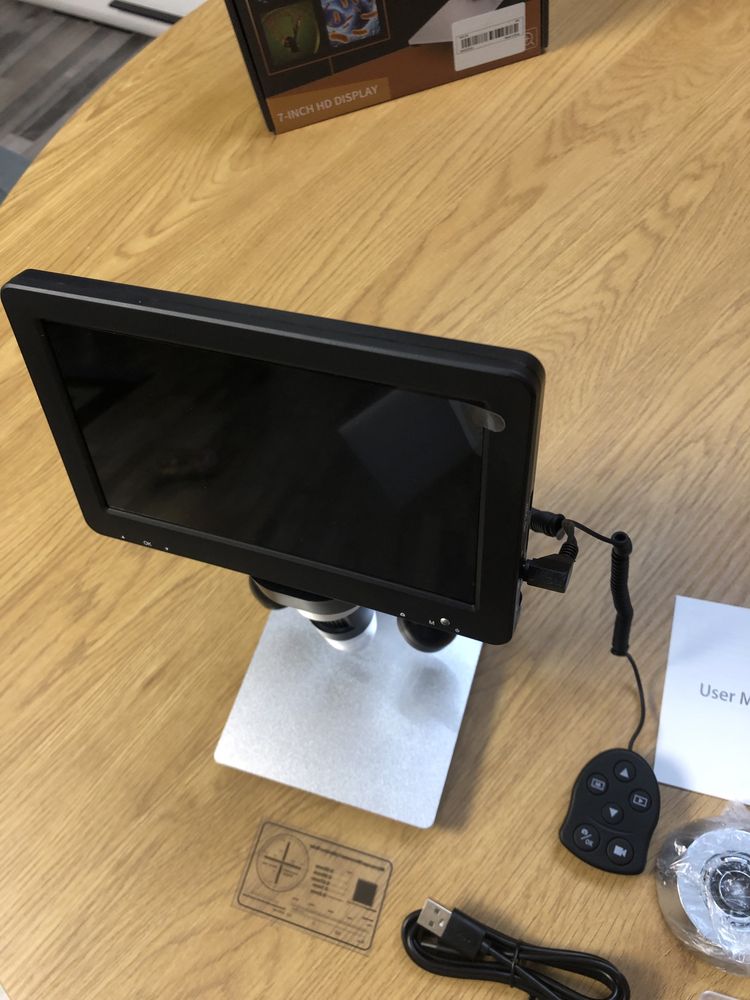 Microscop digital 7 inch 16MPNOU + Card CADOU