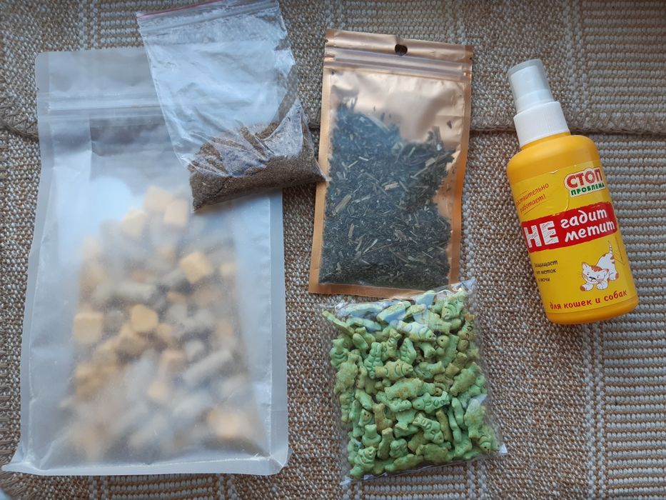 продам лакомство для кошек, спрей и кошачья мята