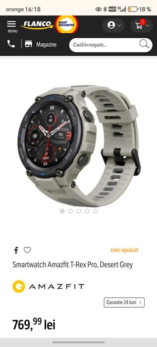 Ceas Amzfit T-Rex Pro