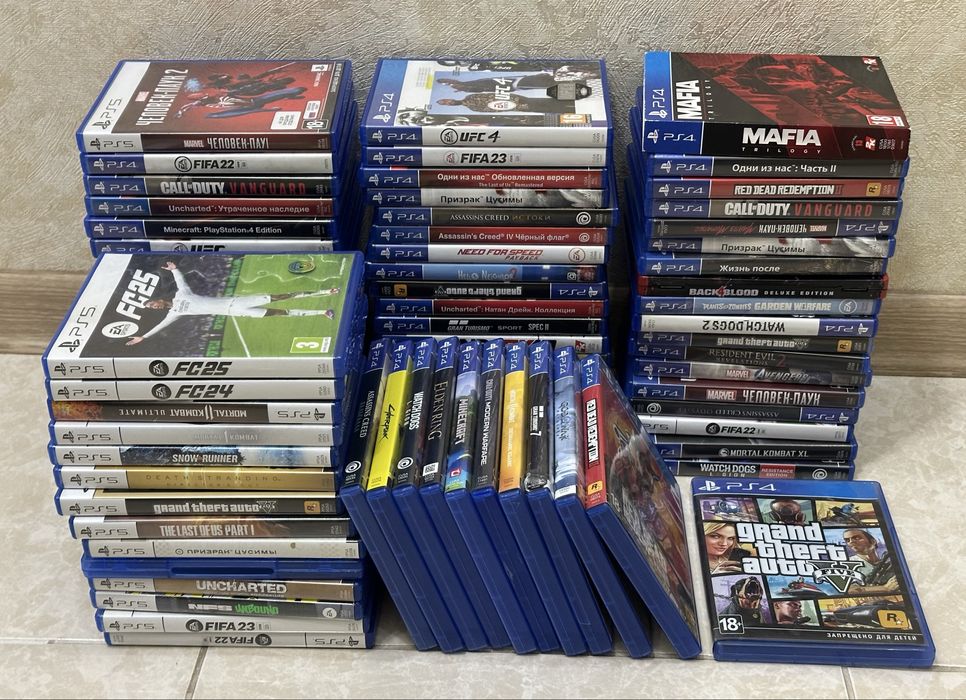 Игры на PlayStation 5 и ПС4 FIFA UFC GTA MK NFS Call Of Duty Minecraft