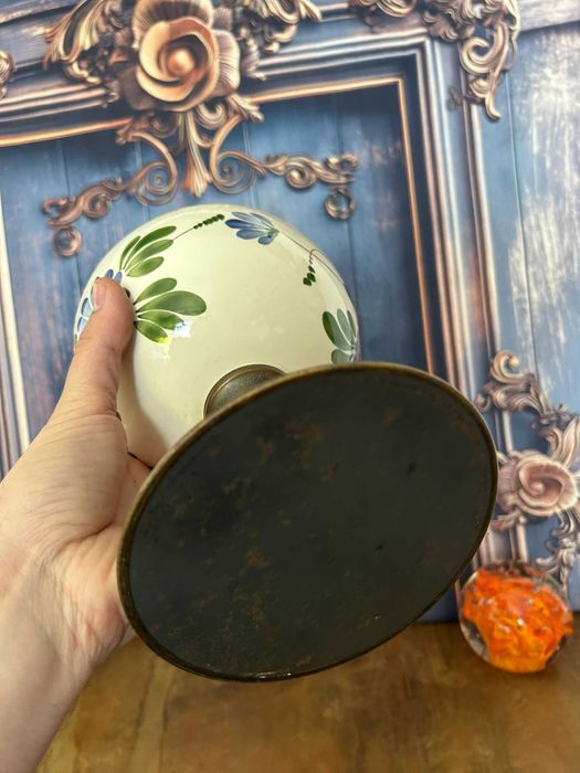 DN749 Frumoase lampa de petrol fara sticla 27 cm inaltime 15 cm diam