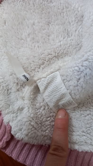 Тёплая кофта с капюшоном для девочки 5-7 лет