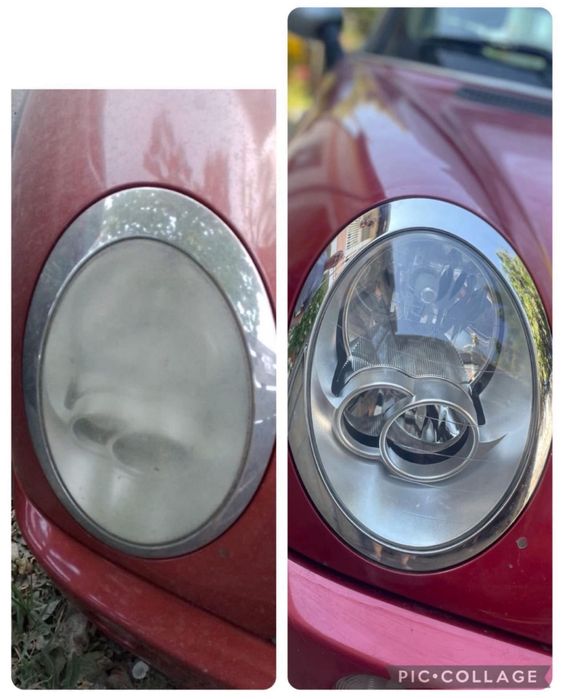 Polish faruri cu polimer  •polimerizare• Polimer faruri/reconditionare