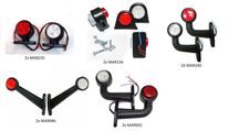 2 бр. LED Рогчета Маркери Габарити Светлини Камион Тир 12-24V