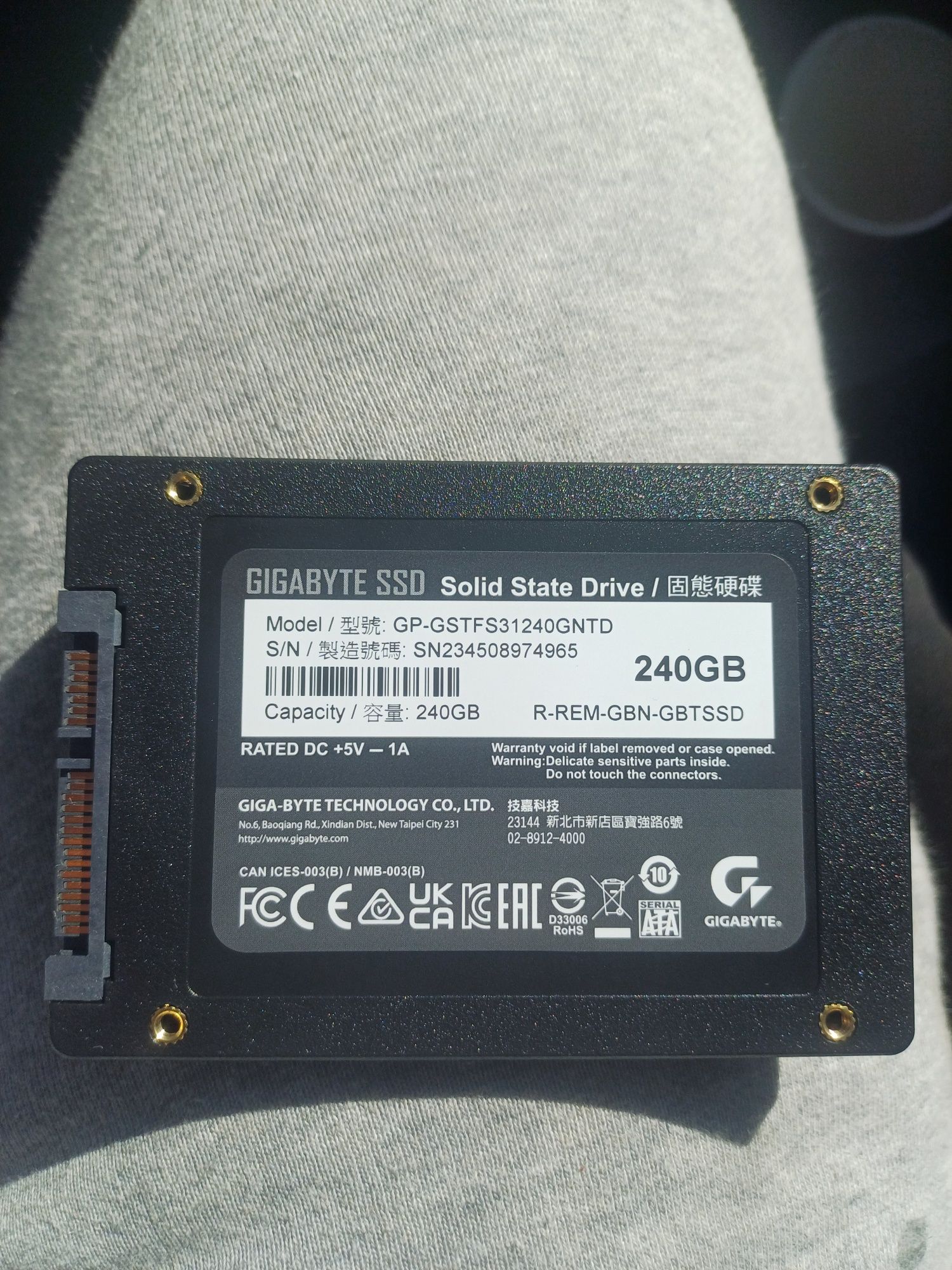 Ssd gigabyte 240gb nou