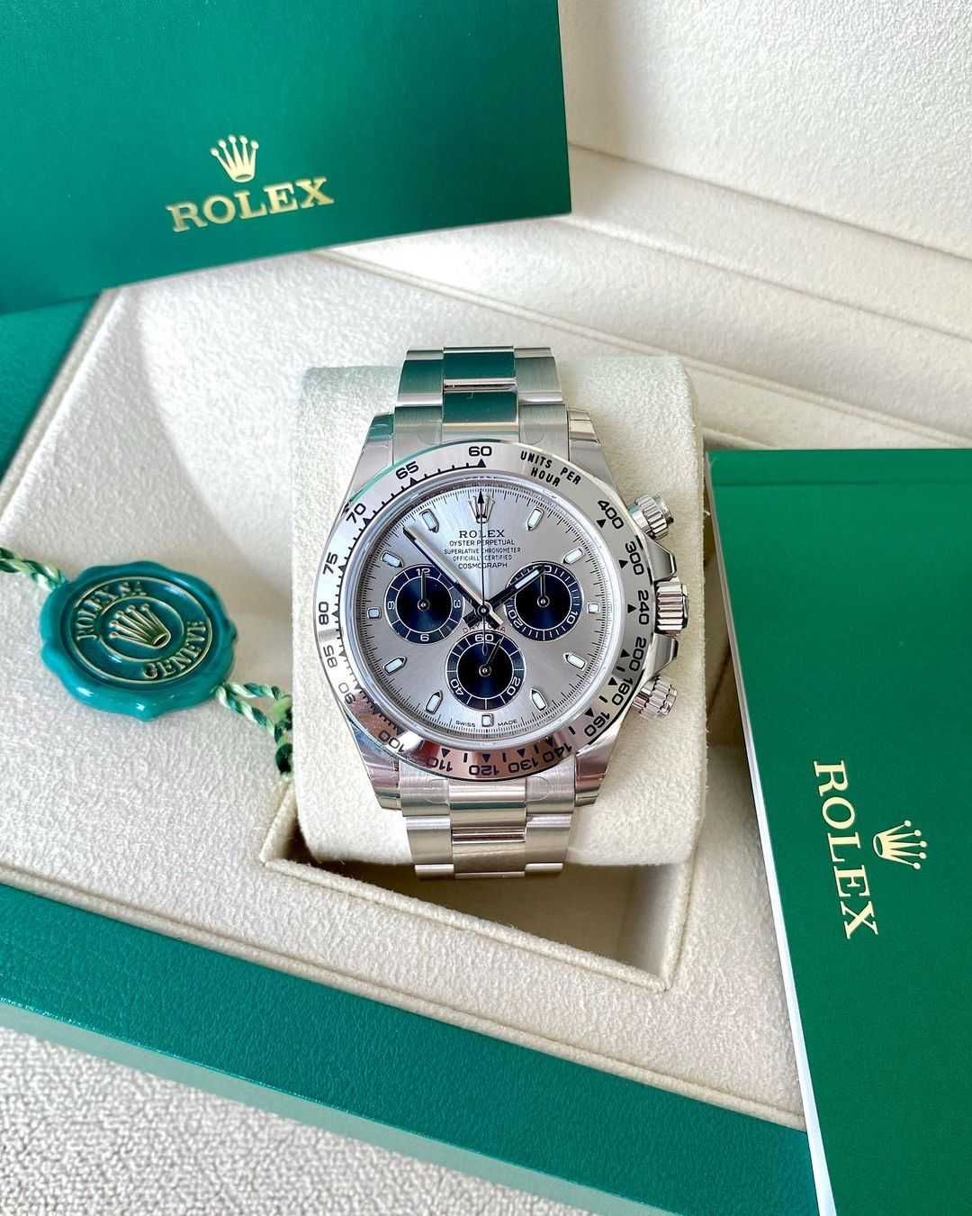 Часовници Rolex Daytona сребро - сив циферблат