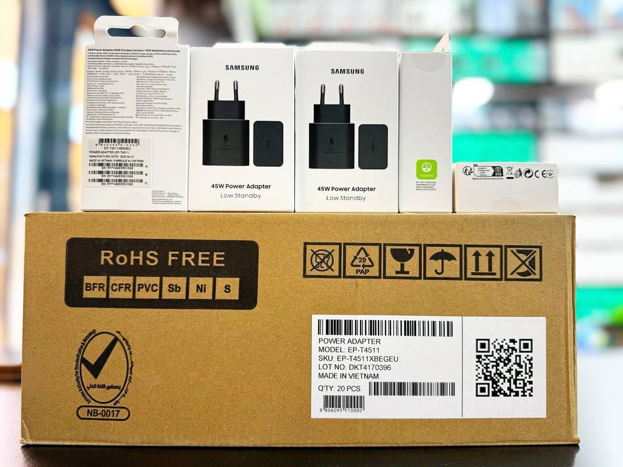 Samsung adapter va simlar