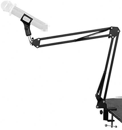 Brat flexibil microfon, Suport tip foarfeca, Prindere menghina birou