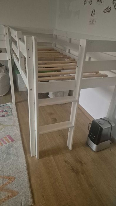 Paturi copii cu saltea si topogan inclus