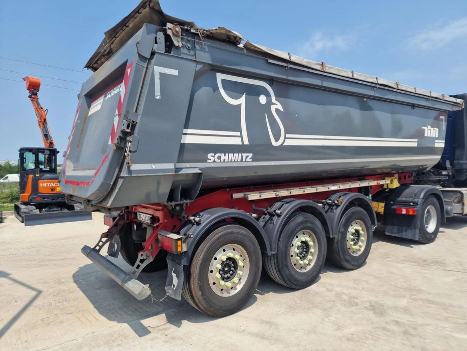 Schmitz Cargobull SKI 8,2, 28mc, basculabila, prelata, picioare sprijin, jante ALUMINIU, bara protectie spate-22900 EUR+Tva, posibilitate leasing, otel HARDOX, prelungire finisor, Carte de identitate, posibilitate leasing-PROMOTIE 22900 Eur+Tva