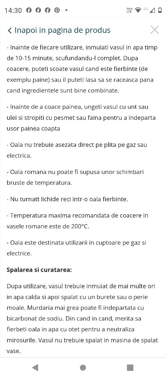 2 vase ceramice pentru cuptor