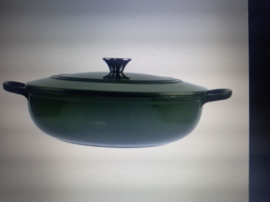 Cratiță fontă emailată joasă cu capac fontă 31,5 cm Promo 279 lei