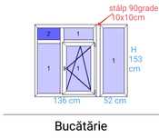 Ferestre termopan SH în stare foarte bună