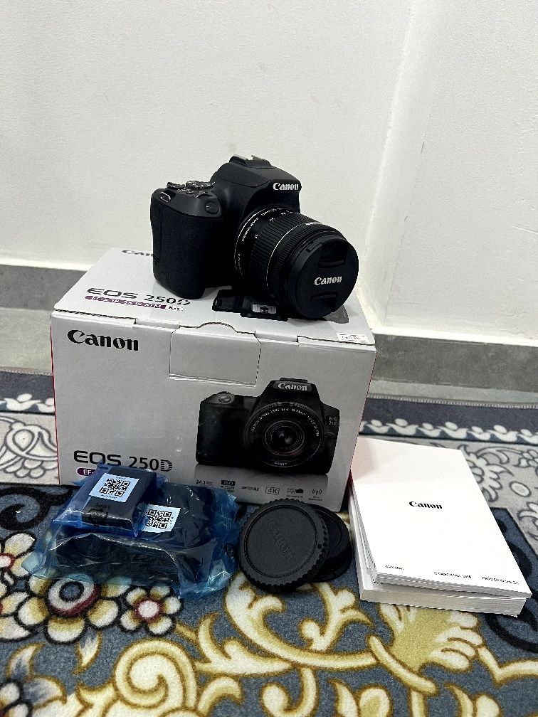 Canon EOS 250D + 18-55mm IS STM Kit – Yangi holatda