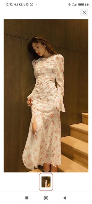 Вечернее платье белый, лиловый