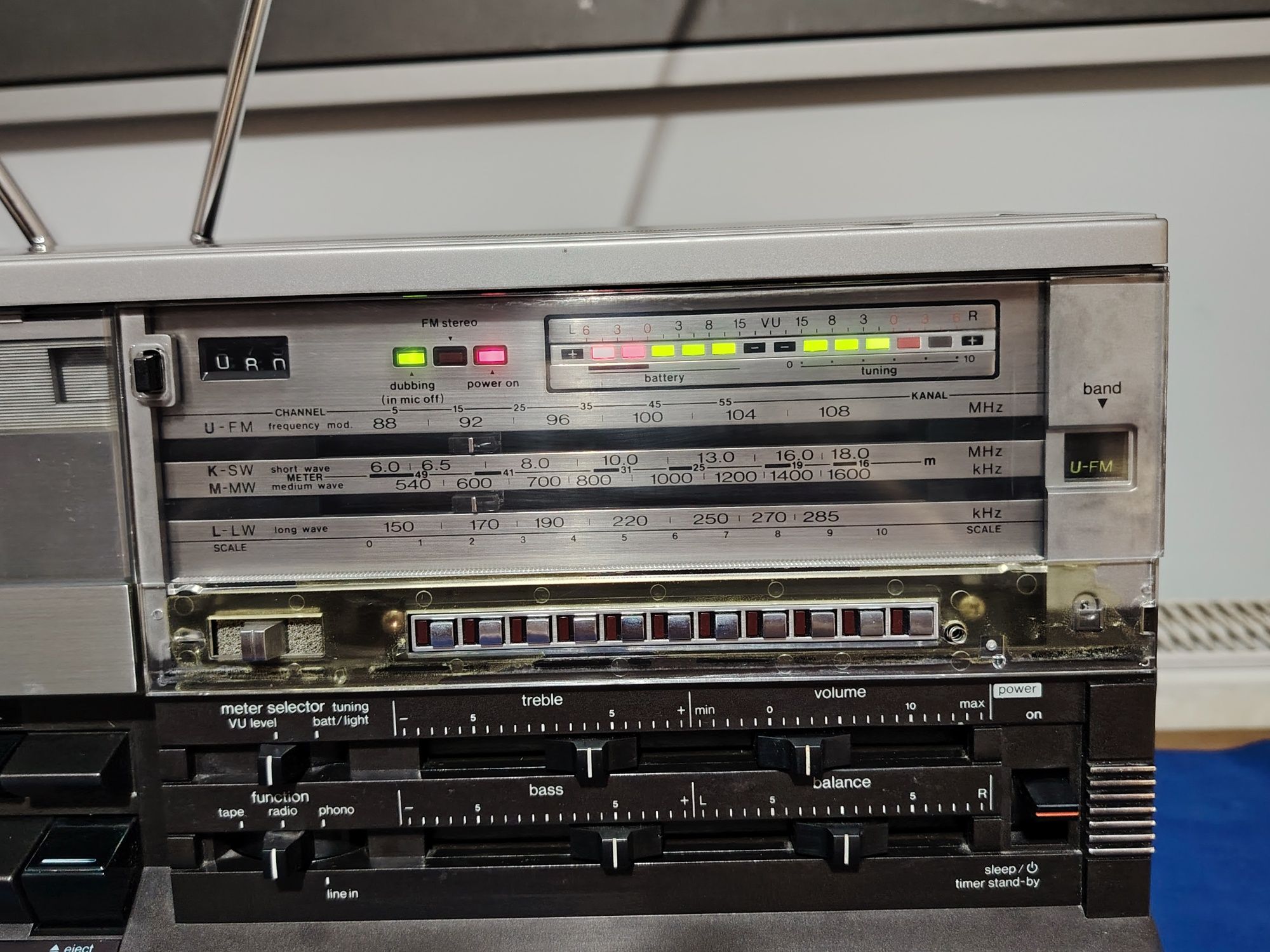 SHARP GF-555 radio casetofon dublu portabil