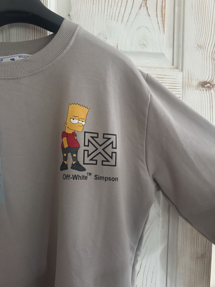 Off-white the simpsons суичер