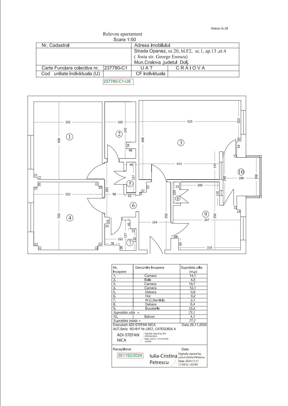 Apartament George Enescu (Amaradia, Energetic) Boxa depozitare