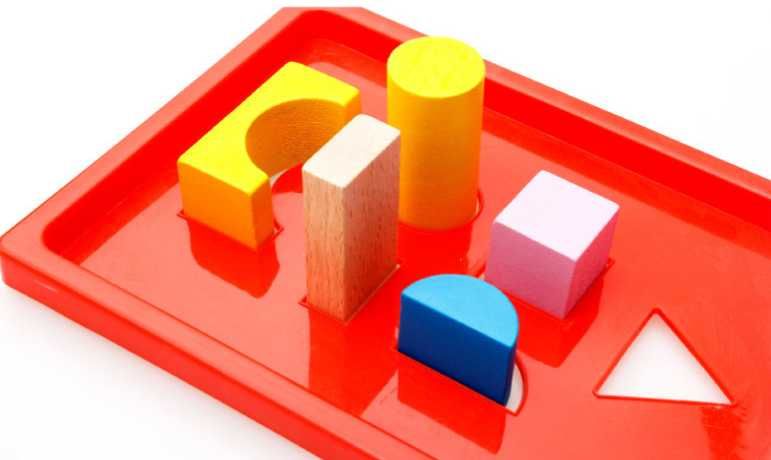 Дървен Конструктор 100 части Цветни Кубчета Строител Сортер