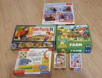 Puzzle floor Farm&Hansel si Gretel + Puzzle Frozen II 4 in 1 + Domino