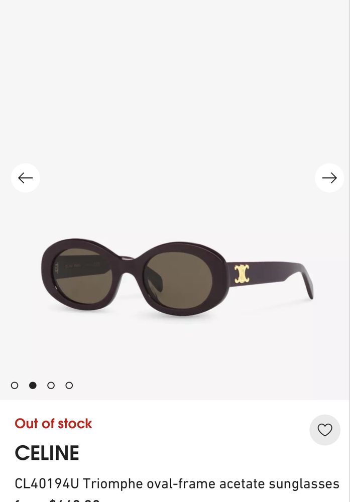 Чисто нови очила Celine CL40194U в кафяво