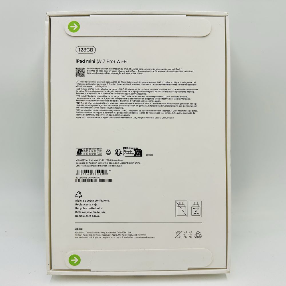 iPad Mini A17 Pro Wi-Fi 128GB Space Gray