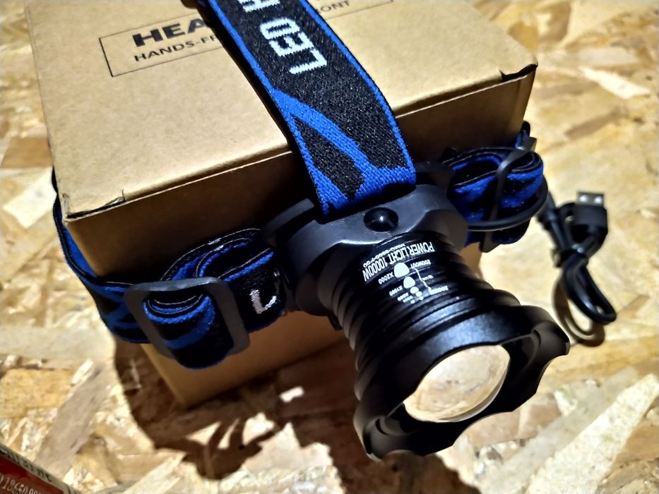 Lanterna frontala cu led P50 , pescuit , camping , vanatoare ,drumetii