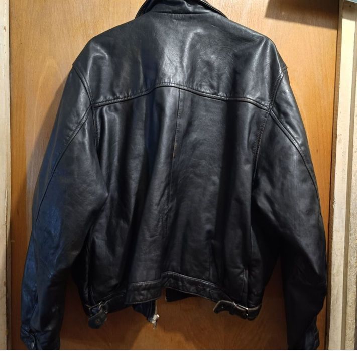 Geaca de piele naturala model aviator Xl