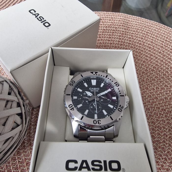 Ceas Casio Cronograf MTD-1086 baterie nouă