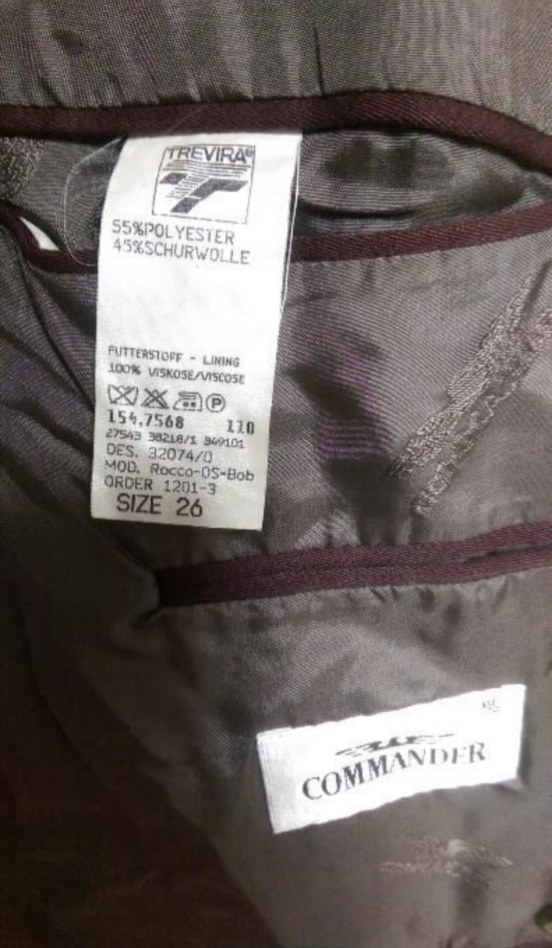 Sacou barbatesc culoare grena model frumos, marime XL-XXL Germany