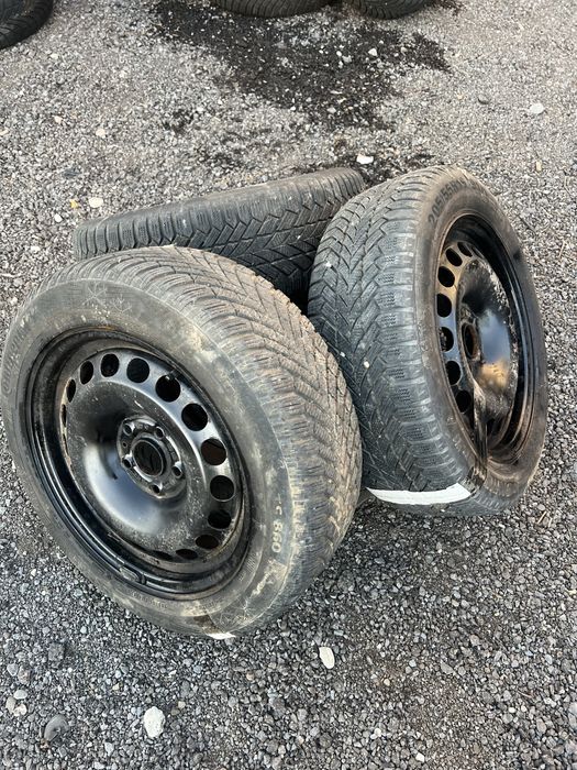 Jante tabla 5x112 vw audi cauciucuri iarna continental 205 55 16