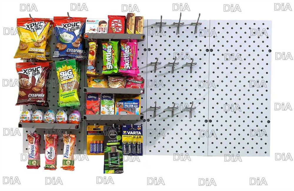 Перфорированная панель из металла для магазина и дома papp