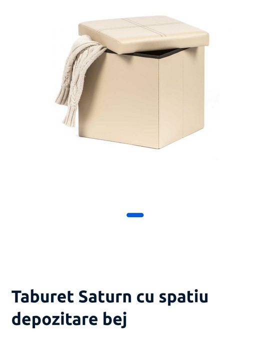 3 tabureți cu spațiu de depozitare