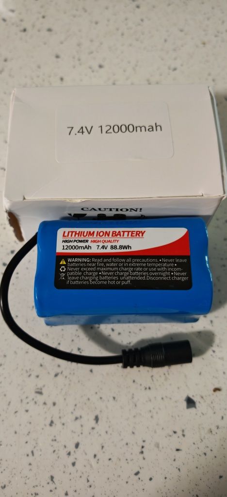 Литиево-йонни батерии 12000mAh 7,4V за лодки за захранка
