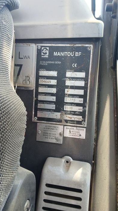 Маниту фадрома Manitou MLT 741 LS Turbo