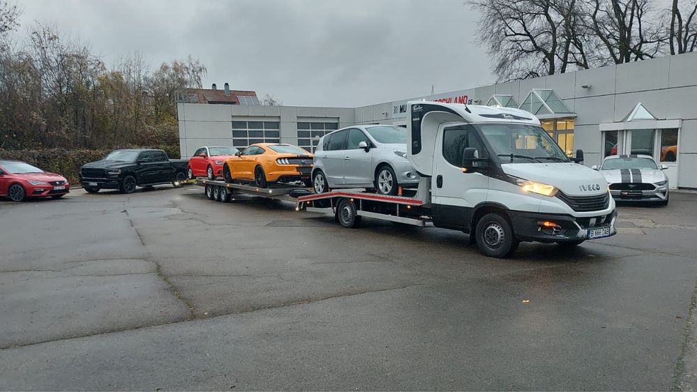 Transport auto pe platforma Germania Franta Belgia Olanda Danemarca