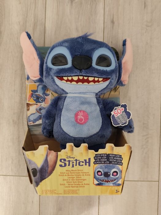 Jucarie interactiva Just Play, Many Moods Stitch, 36cm, efecte vizuale